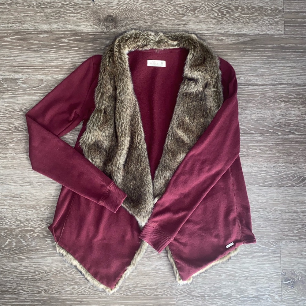 Faux Fur Cardigan